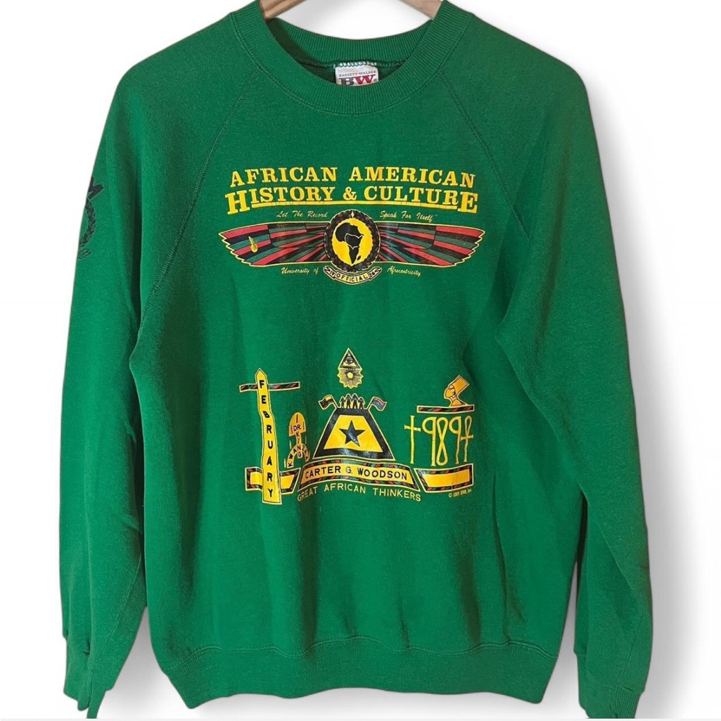Vintage BassettWalker African American History And Culture Sweatshirt
